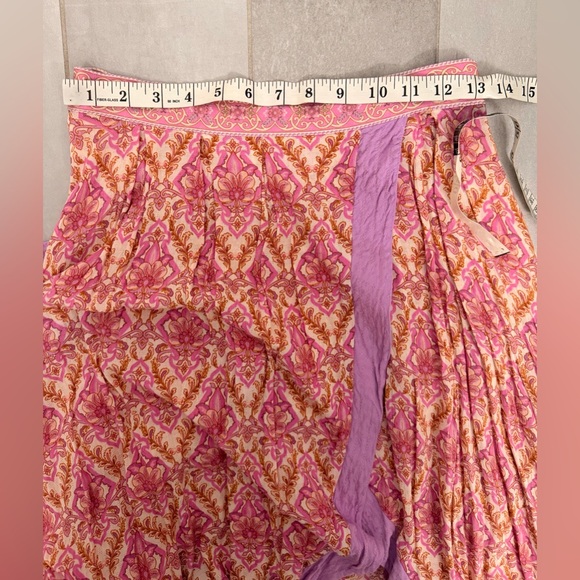 SPELL Jewel Wrap Skirt Pink  Size Small - Picture 8 of 8